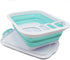 SAMMART 7.5L (2 Gallon) Collapsible Plastic Dish Drainer with Drainer Board - Foldable Drying Rack Set - Portable Dinnerware Organizer - Space Sav...