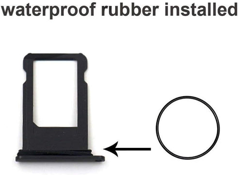 Ewparts Sim Card Holder Slot Replacement Part for iPhone 8 Plus Sim Card Tray (Black)...