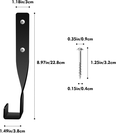 2PCS Chainsaw Wall Mount Holder Backpack Blower Rack Accessories and Tools for Garage Wall?Weed Eater String Trimmer Hanger Buddy Chain saw Storag...