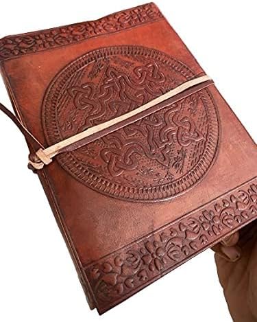MONTEXOO Leather Journal Notebook Sketchbook Diary for Men Women 5 x 7 inch Book Shadows for Writing Celtic Knot...