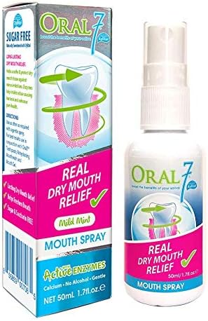 Dry Mouth Spray Containing Enzymes with Xylitol, Moisturizing Mouth Spray Dry Mouth Relief, Promotes Gum Health and Fresh Breath, Oral Care and Dr...