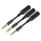 3-Pack AUX Headphone 3.5mm Extension Cable - Male to Female Extender Audio Auxiliary Jack Adapter Wire Cord Plug Connector for iPhone iPod iPad, S...