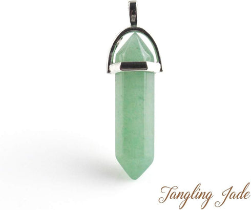 Bullet Shape Gemstone Choker Necklace Hexagonal Pointed Reiki Chakra Pendant Leather Necklace Bohemian Jewelry for Women...