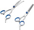 Dog and cat Scissors with Round Tip, Set of 2 Grooming Kit, Stainless Steel Pet Grooming Scissors for Full Body, Face, Nose, Ear and Paw...