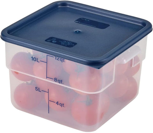 Cambro SFC12453 CamSquares Lid for 12, 18 & 22-Quart Food Storage Containers, Polyethylene, Midnight Blue, NSF...