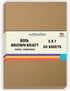 50 Brown Kraft Fiber 80# Cover Paper Sheets - 5" X 7" (5X7 Inches) Photo|Card|Frame Size - Rich Earthy Color with Natural Fibers - 80lb/pound Card...