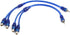 uxcell 2Pcs Male to 2 Female RCA Car Amplifier Audio Splitter Adapter Y Cable Wire Cord...