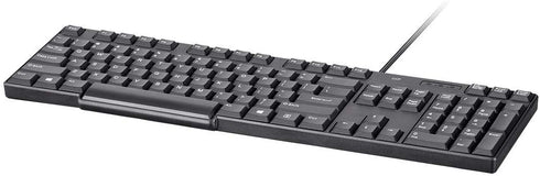 Monoprice USB Keyboard - Spill Resistant Membrane, Comfortable, Standard Layout, Black - Workstream Collection...
