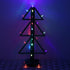 MiOYOOW 3D RGB Christmas Tree Led DIY Kits, Music Flashing Christmas Tree LED Circuit Electronic Assemble Funny Kits with 37 LED for Welding Pract...