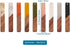 Beadthoven 18pcs/9 Pairs Natural Wood Resin Rectangle Bar Charms Bohemian DIY Earrings Pendants Mixed Colors Vertical Bar Wooden Pieces Pendants f...