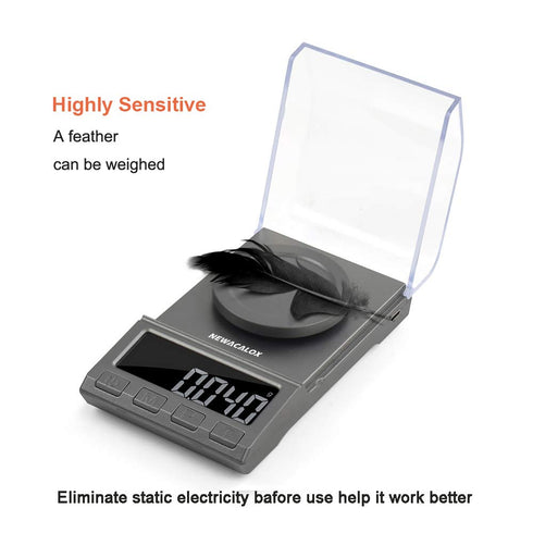 Digital Milligram Scale, 100g x 0.001g NEWACALOX Reloading High Precision Jewelry Scale,Portable Jewelry Scale with......