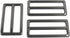 DGOL 2 inch Slider Webbing Strap Tri Glide Buckles Zinc Alloy Tri-glide Buttons Fasteners 10pcs (GUNMETAL)...
