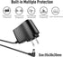 6V AC Power Adapter for iTouchless Automatic Sensor Trash Cans 2.5 to 23 Gallon, 6.6Ft Long Power Cord Supply for Stainless Steel Trash Can NX SX ...