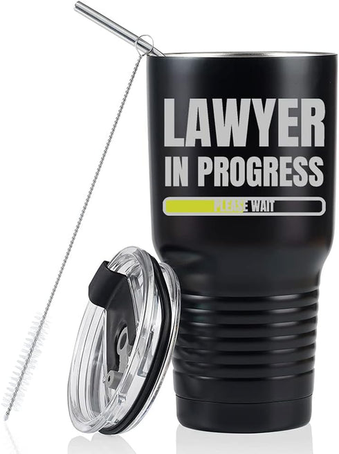 Onebttl Lawyer Gifts for Men & Law School Student, Stainless Steel Tumbler 30 OZ, Perfect Lawyer Idea for Men/Male in Birthday, Christmas, Graduat...