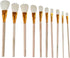 10Pcs Gilding Brush Set Goat Hair Paint Brush Sweep Mop Metallic Foil Flakes Paint Brushes for Art Crafts Supplies...
