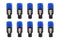 MOTOKU 10PCS Speakon 2 Pin Male Plug Compatible Audio Cable Connectors 2 Pole NL2 Compatible with Speaker/Amplifier...