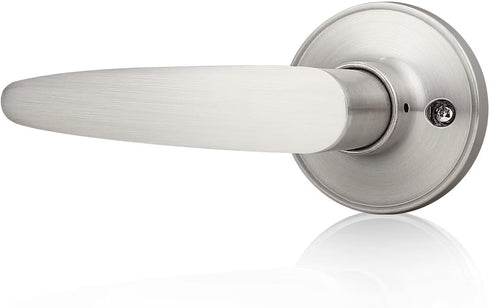 Probrico (1 Pack Door Hardware Dummy Lever Door Handles for Closets,Single Side Individual Door Lever in Satin Nickel...