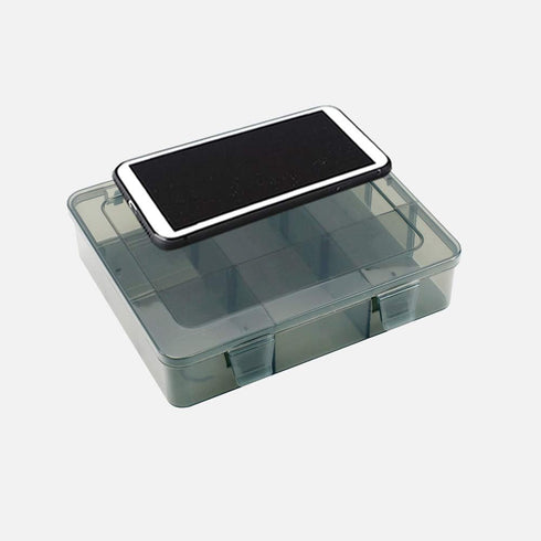 Upgrade 9 Grids Plastic Organizer Box with Dividers, Small Parts Container, Craft Organizer for Beads, Earring, Rings, Buttons and so on…...