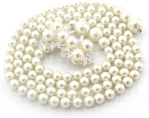 Elegant Pearl Women's Belt Simple Adjustable Thin Chain Belt For Ladies Dress Skinny Waistband Decorative Jewelry...