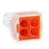 20pcs Push-in Wire Connecters 4 Port, Wire Quick Connection Terminal, 18-12 AWG / 0.75-2.5mm²...