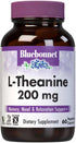Bluebonnet Nutrition L-Theanine 200mg, Free-Form Amino Acid, Promotes Relaxation*, Soy-Free, Gluten-Free, Non-GMO, Kosher Certified, Vegan, 60 Veg...