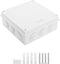 LeMotech ABS Plastic Dustproof Waterproof IP65 Junction Box Universal Electrical Project Enclosure White 7.9 x 7.9 x 3.1 inch (200 x 200 x 80 mm)...