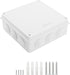 LeMotech ABS Plastic Dustproof Waterproof IP65 Junction Box Universal Electrical Project Enclosure White 7.9 x 7.9 x 3.1 inch (200 x 200 x 80 mm)...
