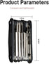Bike Tool Kit, 13 in 1 Bike Multitool, Bike Repair Tool Kit, Includes 6 Hex Wrenches in Different Sizes, Suitable for Most Bicycles...