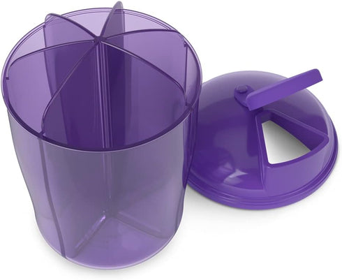 EZY DOSE Vitamin Organizer, 6 Large Compartments, 30-Day Vitamin and Medicine Storage, Keep Vitamins & Meds in Check, Easy to Use, Color May Vary,...