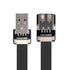 Xiwai 2.0M USB 2.0 Type-A Male to Female Extension Data Flat Slim FPC Cable for FPV & Disk & Scanner & Printer...