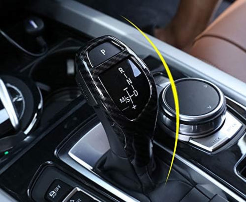 Carbon Fiber Gear Shift Knob Cover Tirm for BMW 2 3 4 5 6 Series X3 X4 X5 X6 F22 F30 F31 F34 F10 F07 F25 F26 F32 F33 F36 F45 F15 F16...