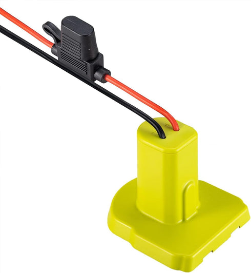 Upgraded Power Wheels Adapter for Ryobi 18V Battery with Fuse & Wire terminals,Power Connector for Rc Car, Robotics,Rc Truck, DIY,Work for 18V P10...