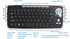 Mini Ergonomic Keyboard Trackball Air Mouse 1200dpi Function TV 2.4G Wireless Keyboard with trackball for Lapotp PC TV (Silver)...