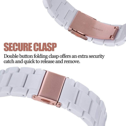 V-MORO Resin Band Compatible with Apple Watch Bands Series 10/9/8/7 41mm 42mm 40mm 38mm Fashion Lightweight Bracelet Strap Replacement for iWatch ...