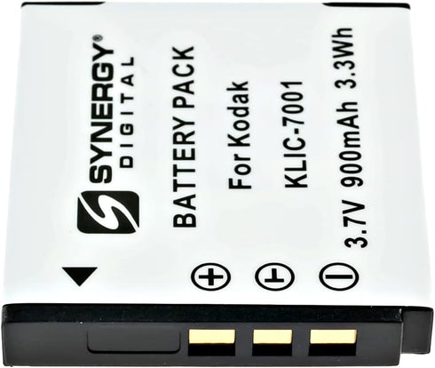 SDKLIC7001 Lithium-Ion Battery - Rechargeable Ultra High Capacity (3.7V 900 mAh) - Replacement for Kodak KLIC-7001 Battery for Kodak Easyshare M32...