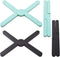 Newk Non-slip Foldable Silicone Trivets for Hot Dishes, 4 Pack Eco Expanding Silicone Pot Holder, Hot Pad, Collapsible Cross Design...