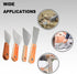 Utoolmart Putty Scraper 1" Cr-V Steel Stiff Putty Knives with Wooden Handle for Taping Paint Wall Floor Tile 2Pcs...