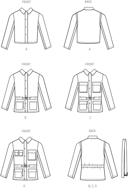 McCall's Men's Collared Jacket Sewing Pattern Kit, Design Code M8371, Sizes 44-46-48-50-52...