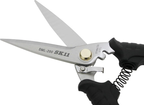 SK11 SML-200 All-Purpose Scissors, Long, For Work, Carpentry and Outdoor Use...