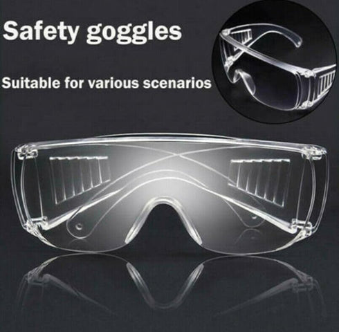 1Pc Clear Safety Glasses Anti-Fog Protective Polycarbonate Eyewear with Impact Resistant Lens Safety Goggles and Eye Protection Goggles for Constr...