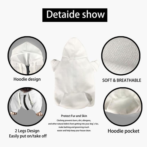 Bohemia Tribal Ethnic Dog Zipper Hoodie Stylish Soft Indian Southwestern Streetwear Hooded Clothes Apparel Costume Sweatshirt Tracksuits Pet Cloth...