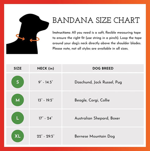 SPOT THE DOG! Reflective Dog Bandanas - High Visibility Tie-On Safety Dog Accessories for Small, Large Dogs, Orange Collar, Scarf, Kerchief, Bib f...