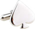 Spade Spades Playing Cards Poker Pair Cufflinks in a Presentation Gift Box & Polishing Cloth...