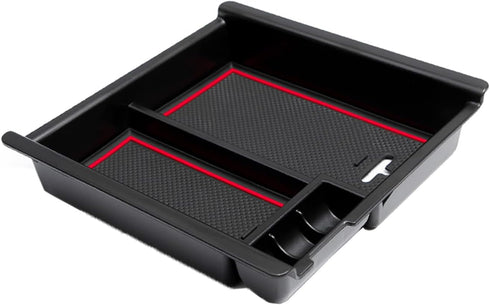 JDMCAR Center Console Tray Organizer Compatible with Toyota Tacoma Accessories 2016-2022 2023, Armrest Insert Container ABS Material Secondary Sto...