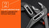 Edward Tools Pro Water Pump Pliers 10” - Heavy Duty Groove Joint Pliers with Quick Adjust - Cobra Bite Non Slip Teeth - Ergo Grip Handle...