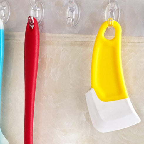 3 Pcs Silicone Pan Cleaning Scraper,Household Pots and Dishes Greasy Cleaning Tools,Heat Resistant Cleaning Scraper in Kitchen...