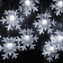 Dazzle Bright 100 LED Solar Christmas Snowflake Lights Outdoor, 39 FT Solar Powered Snowflake String Lights Waterproof for Xmas Tree, Holiday, Wed...