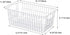 SANNO Large Freezer Baskets Metal Storage Organizer Bin Basket Wire Storage Basket for Kitchen Pantry Bathroom Set of 3 Large Metal Farmhouse Food...