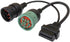 2-in-1 OBD2 Adapter Cable,9 Pin J1939 and 6 Pin J1708 to 16 Pin OBD2 Adapter Split Y Cable for Diesel Truck Heavy Duty Diagnostic...