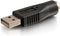 C2G Legrand USB to PS/2 Adapter, Male to Female USB to Playstation 2 Adapter to Use as USB Mouse to PS/2 Adapter, Black USB to PS/2 Keyboard Adapt...